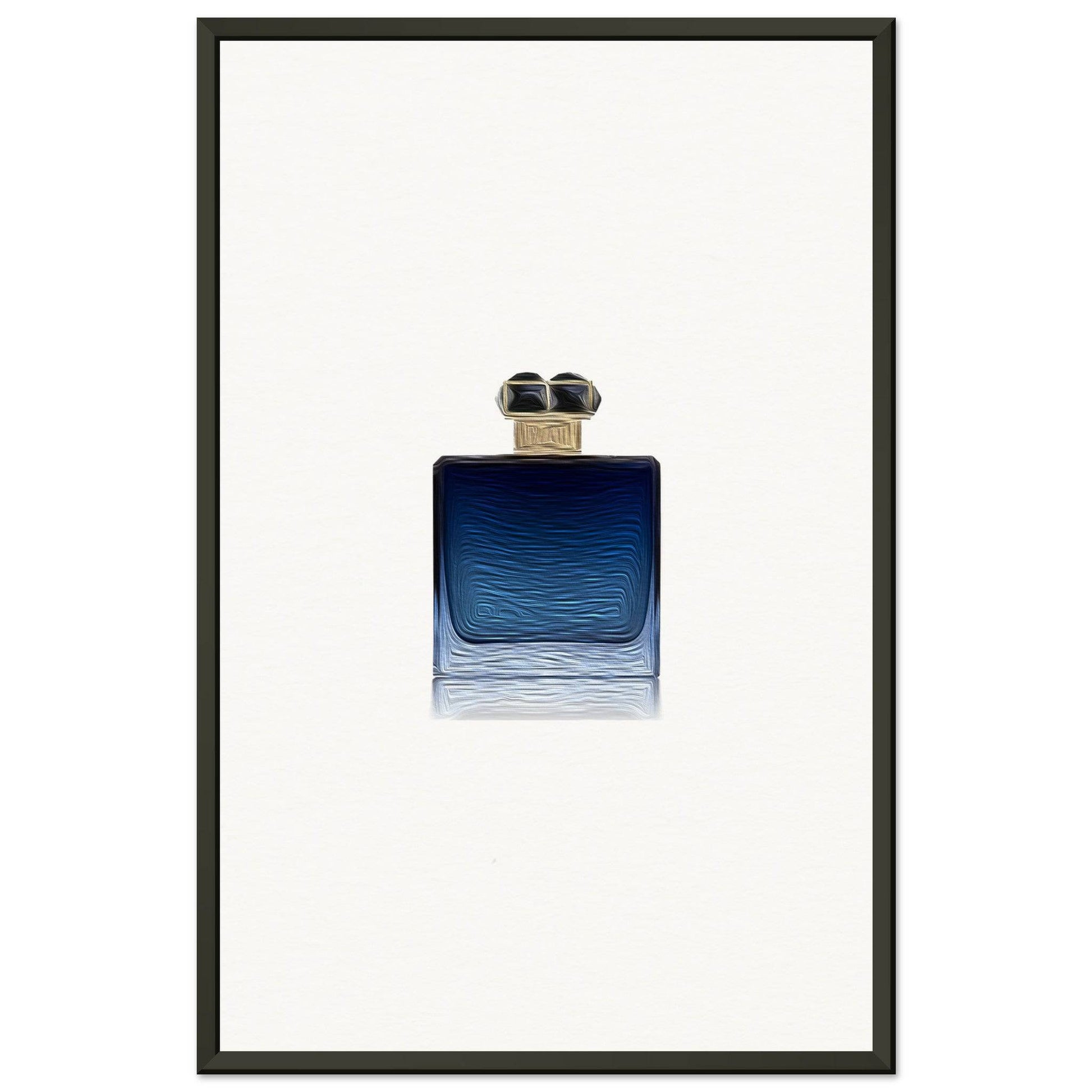 Blue Metal Framed Poster - Chaos Fragrances