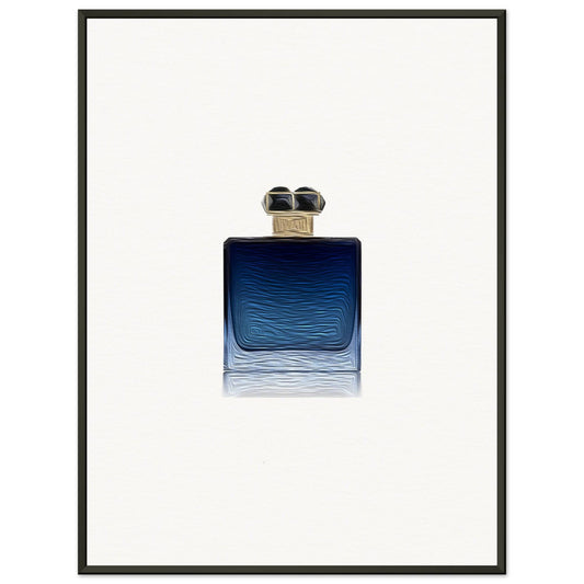 Blue Metal Framed Poster - Chaos Fragrances