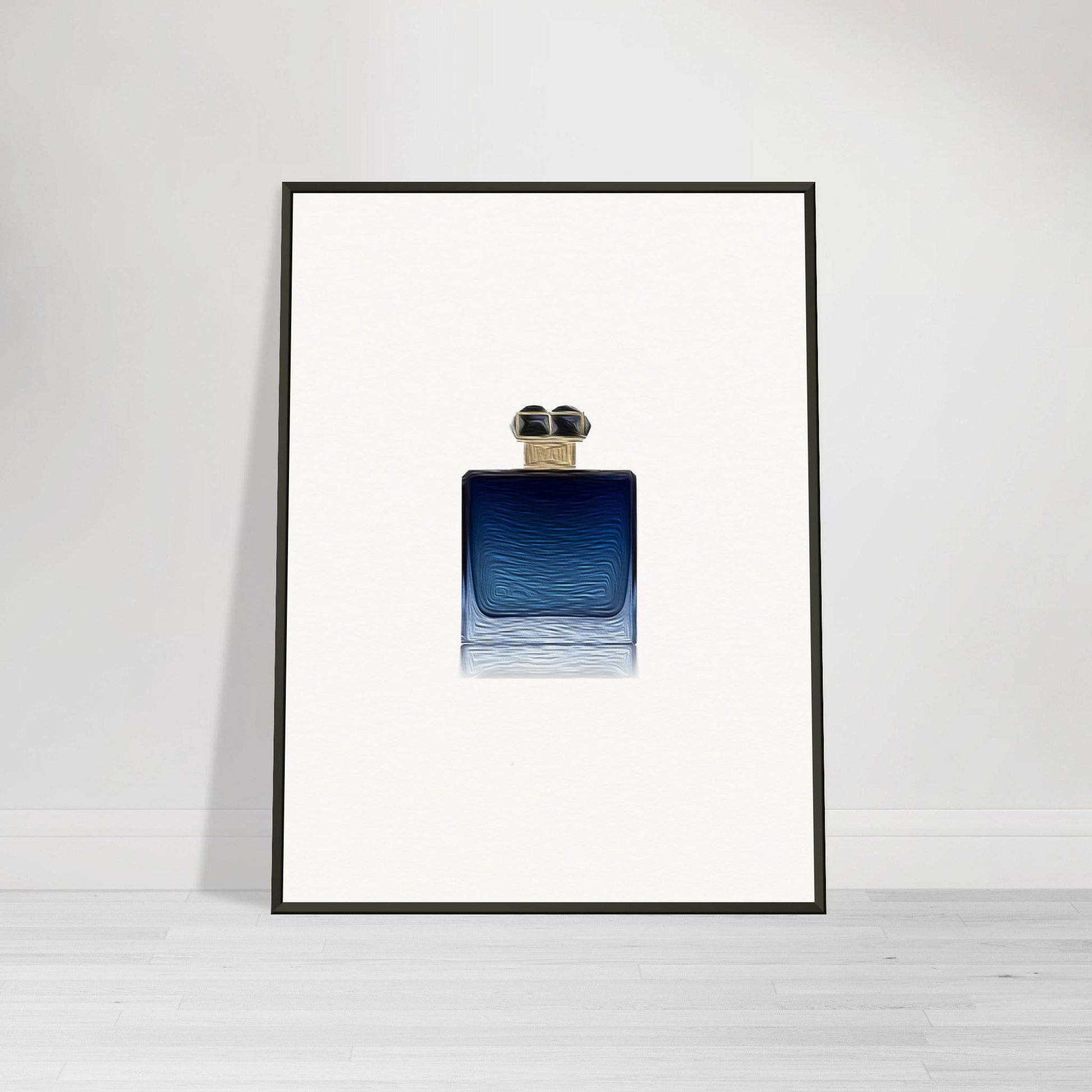 Blue Metal Framed Poster - Chaos Fragrances