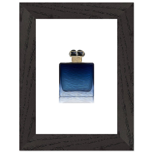 Blue Wooden Framed Poster With Premium Semi-Glossy Paper - Chaos Fragrances