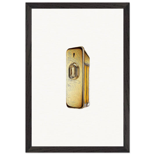 Golden Premium Wooden Framed Poster - Chaos Fragrances