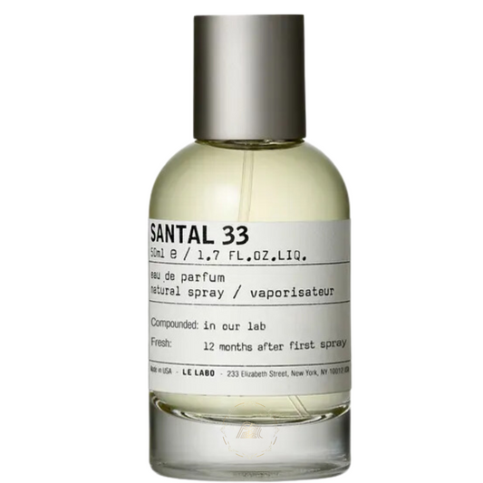Le Labo Santal 33 Eau de Parfum with five ranked sandalwood, cardamom, violet, leather, and woody fragrance alternatives