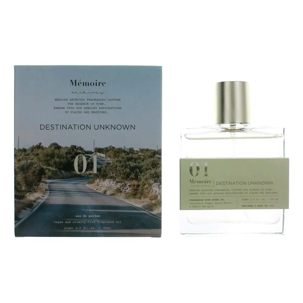 01 Destination Unknown EDP fragrance bottle