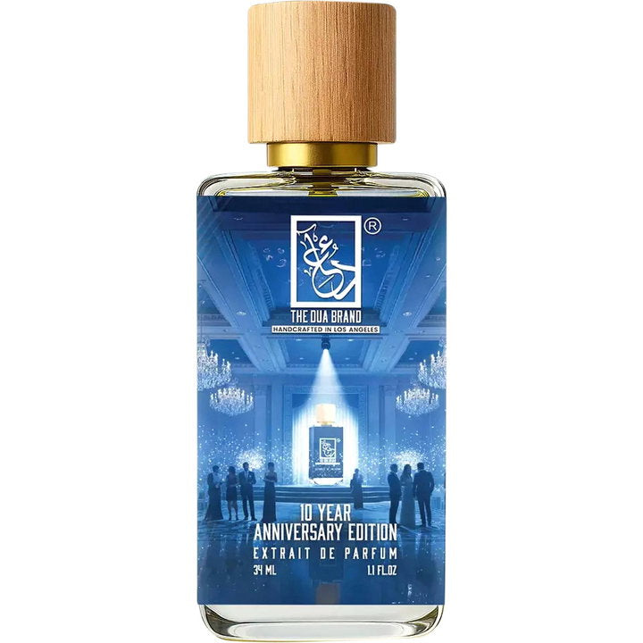 The Dua Brand 10 Year Anniversary Edition fragrance bottle