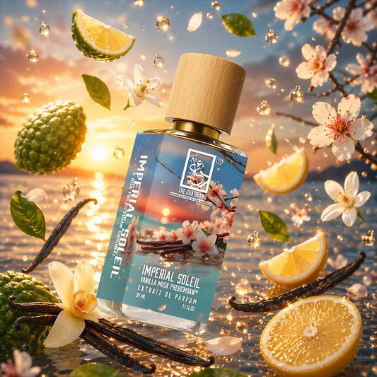 The Dua Brand Imperial Soleil Vanilla Musk Phero'Moan fragrance bottle