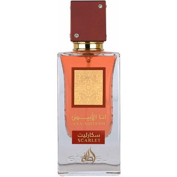 Lattafa Ana Abiyedh Scarlet / انا الأبيض fragrance bottle