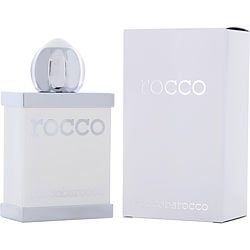 Rocco Barocco White EDT fragrance bottle