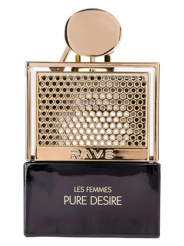 Lattafa Perfumes Rave Pure Desire Gold fragrance bottle
