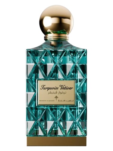 Ibraheem AlQurashi Turquoise Vetiver fragrance bottle