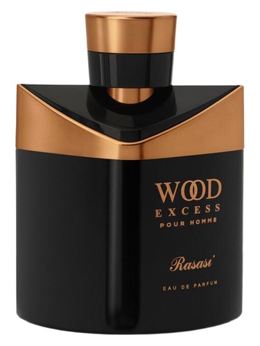 Rasasi Wood Excess Pour Homme fragrance bottle