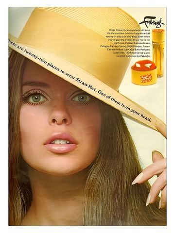 Brut Parfums Prestige Faberge Straw Hat fragrance bottle