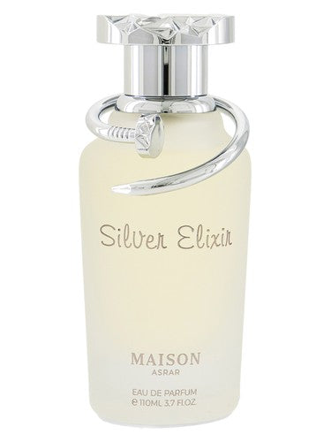 MAISON ASRAR Silver Elixir fragrance bottle