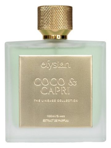 Elysian Coco & Capri fragrance bottle