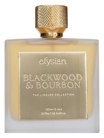 Elysian Blackwood & Bourbon fragrance bottle