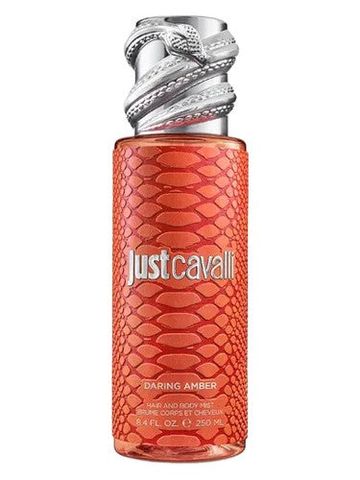 Roberto Cavalli Daring Amber Body Mist fragrance bottle
