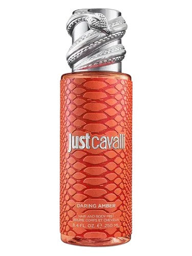 Roberto Cavalli Daring Amber Body Mist fragrance bottle