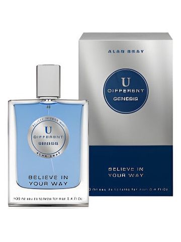 Alan Bray U DIFFERENT Genesis fragrance bottle