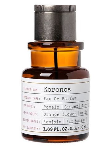 The Naxos Apothecary Koronos fragrance bottle