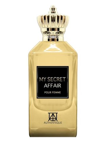 Authenteque Perfumes My Secret Affair fragrance bottle