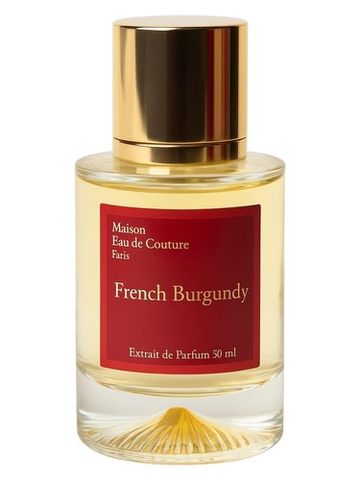 Maison Eau de Couture French Burgundy fragrance bottle