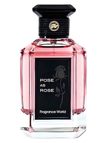 Fragrance World Pose As Rose fragrance bottle