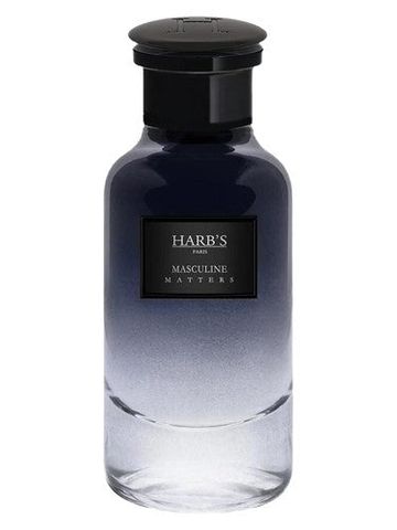 HARB'S Masculine Matters Wood Edition fragrance bottle