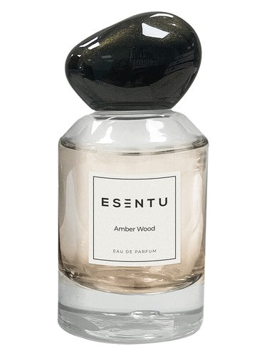 Esentu Amber Wood fragrance bottle