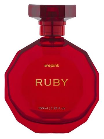 We Pink Ruby fragrance bottle
