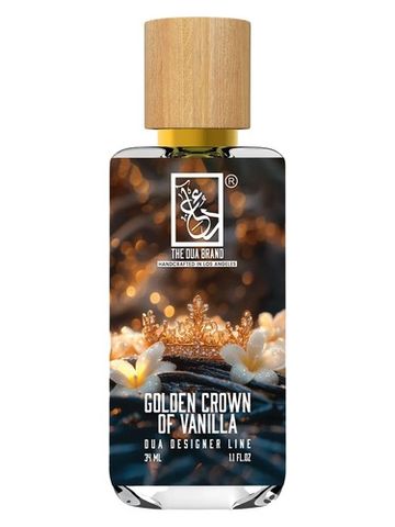 The Dua Brand Golden Crown of Vanilla fragrance bottle