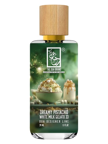 The Dua Brand Dreamy Pistachio White Milk Gelato 33 fragrance bottle