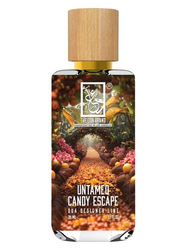 The Dua Brand Untamed Candy Escape fragrance bottle