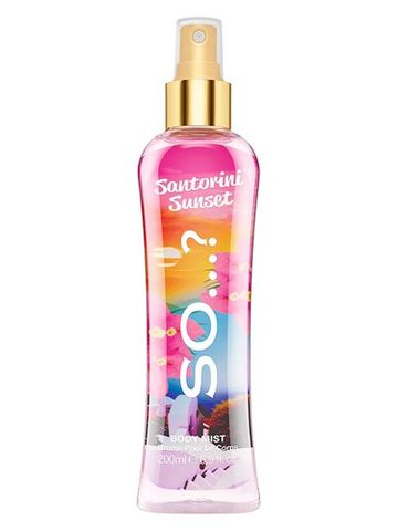 So...? Santorini Sunset fragrance bottle