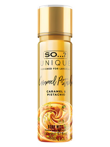 So...? Caramel Pistachio fragrance bottle
