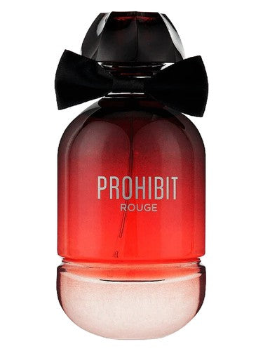 Fragrance World Prohibit Rouge fragrance bottle