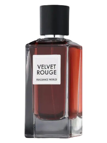 Fragrance World Velvet Rouge fragrance bottle