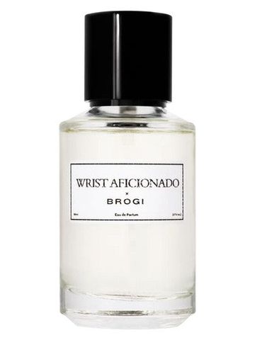 Brogi Wrist Aficionado x Brogi fragrance bottle