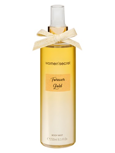 Women Secret Forever Gold Body Mist fragrance bottle