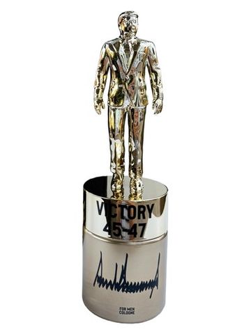 President Trump Victory 45-47 fragrance bottle