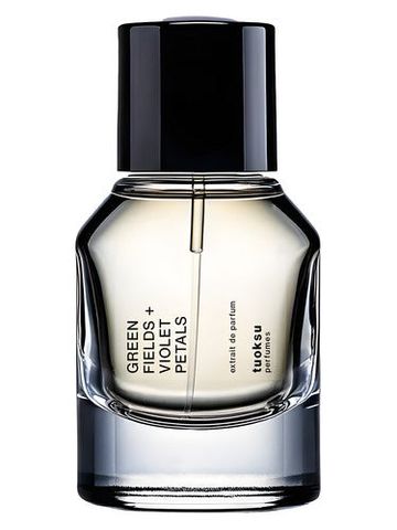 Tuoksu Green Fields + Violet Petals fragrance bottle