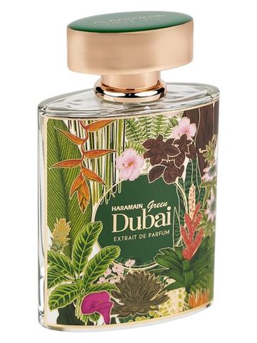 Al Haramain Perfumes Green Dubai fragrance bottle