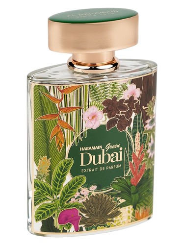 Al Haramain Perfumes Green Dubai fragrance bottle