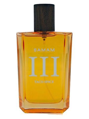 Samam Taco Spice III fragrance bottle