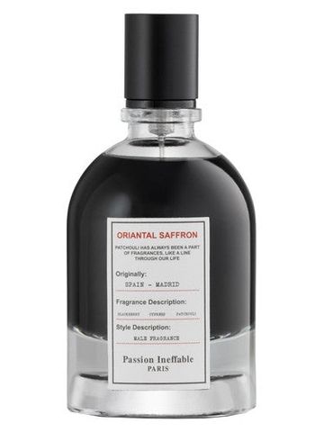 Passion Ineffable Paris Oriental Saffron fragrance bottle