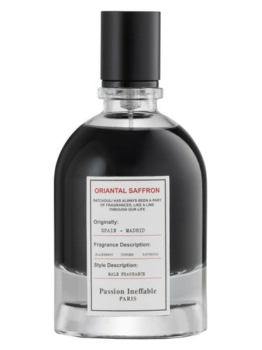 Passion Ineffable Paris Oriental Saffron fragrance bottle