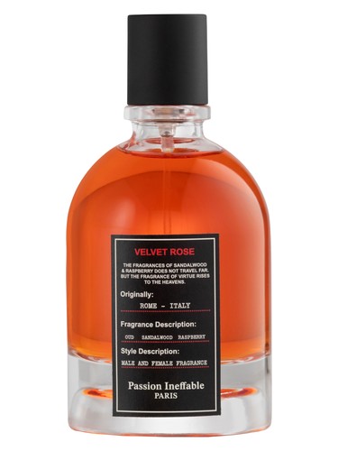 Passion Ineffable Paris Velvet Rose fragrance bottle