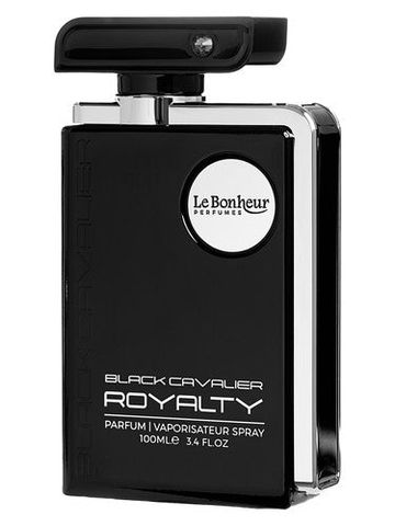 Le Bonheur Perfumes Black Cavalier Royalty fragrance bottle