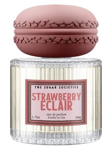 The Sugar Societies Strawberry Eclair fragrance bottle