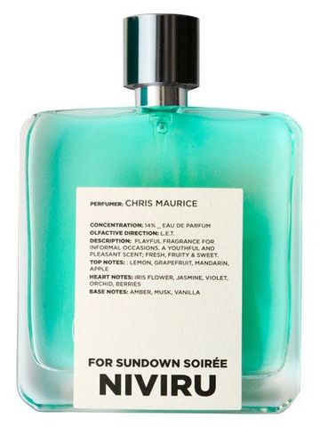 NIVIRU For Sundown Soirée fragrance bottle