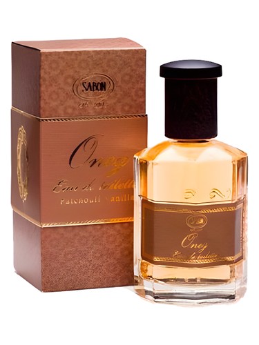 Sabon Oneg (Patchouli Vanilla) fragrance bottle