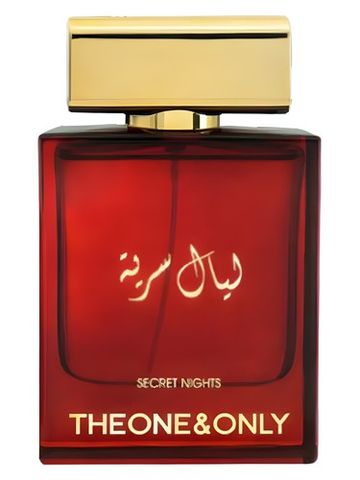 Fragrance World The One & Only Secret Nights fragrance bottle